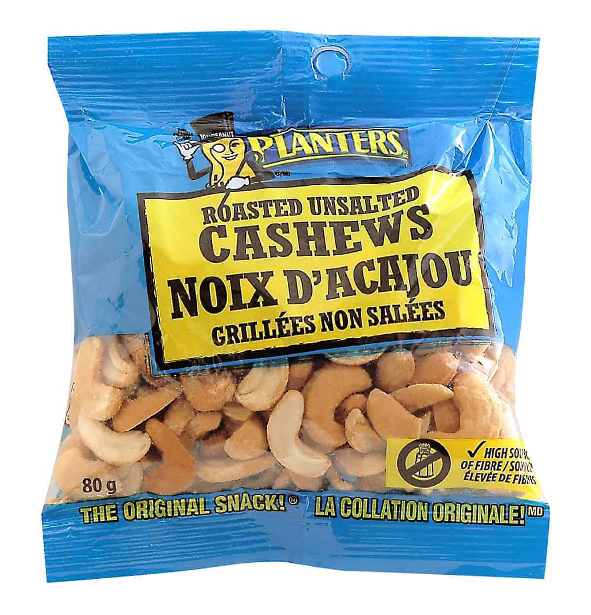 Unsalted Cashews Planters Canada
