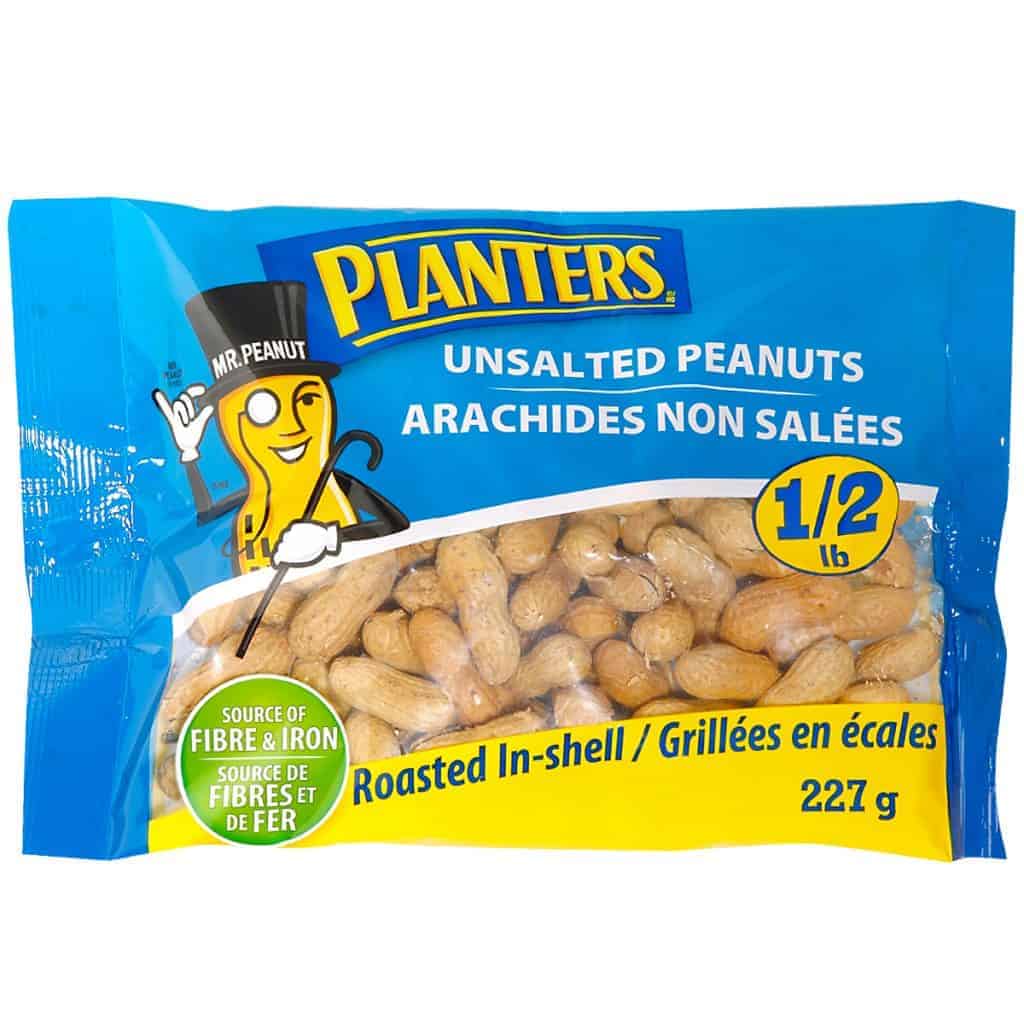 In shell peanuts roasted unsalted planters canada