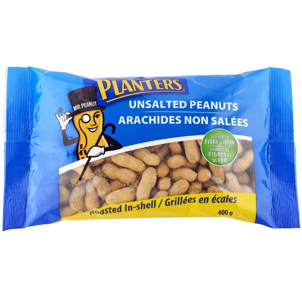 In shell peanuts roasted unsalted planters canada
